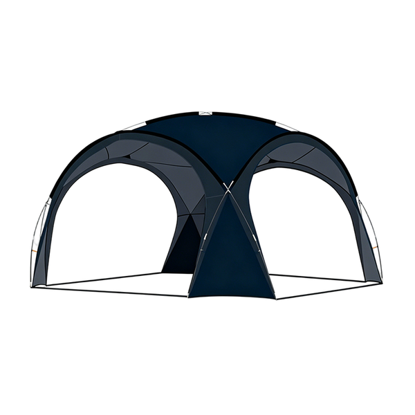 2-in-1 Canopy Tent with Steel Poles for Outdoor Shade