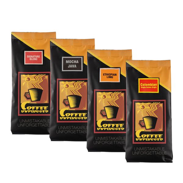 Coffee Unplugged Coffee Combo - 1kg Filter (4 x 250g) mixed