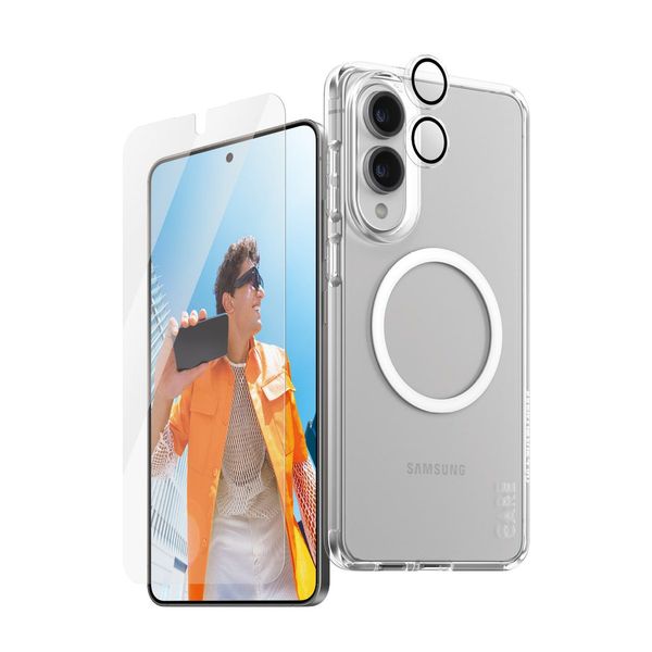 CARE by PanzerGlass Flagship 3-in-1 Bundle Compatible Samsung S25 Edge
