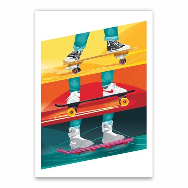 Marty McFly Skateboards Poster - A1