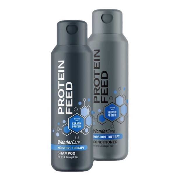 Protein Feed Shampoo &amp; Conditioner Moisture Therapy 800ml Paris