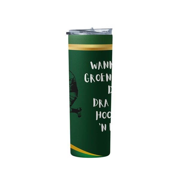 Groen En Goud Rugby Double Wall Stainless Steel Thermal Travel Mug 900ml