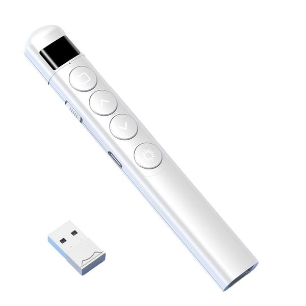 2.4G Wireless PPT Remote Control Pen Projector Page Turning Rechargeable