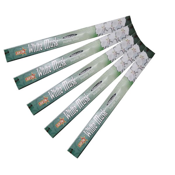 Lucky Star White Musk Premium Quality Incense Sticks - 120 Sticks