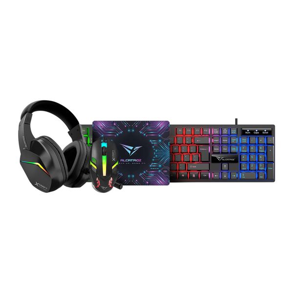 Alcatroz X-Craft Basecamp 4-in-1 Wired Gaming Combo