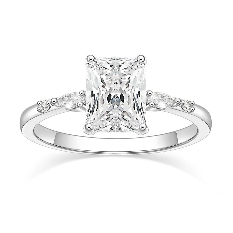 Rings Wedding Cubic Zirconia Band Promise RingSilver Shop Today. Get