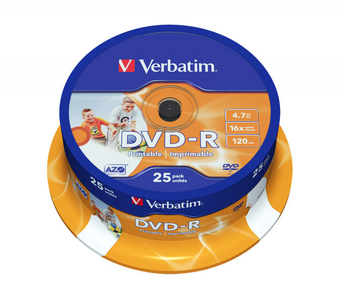 Verbatim DVD-R Wide/ Photo Printable 25sp