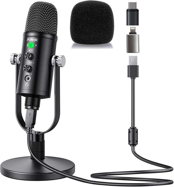 USB Microphone,Condenser Microphone for Phone,Computer,PS4 and PS5