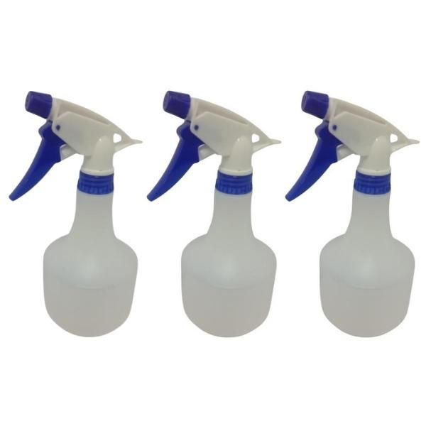 Source Direct - Plastic Trigger Sprayer Bottles 500ml - Pack of 3 (Red)