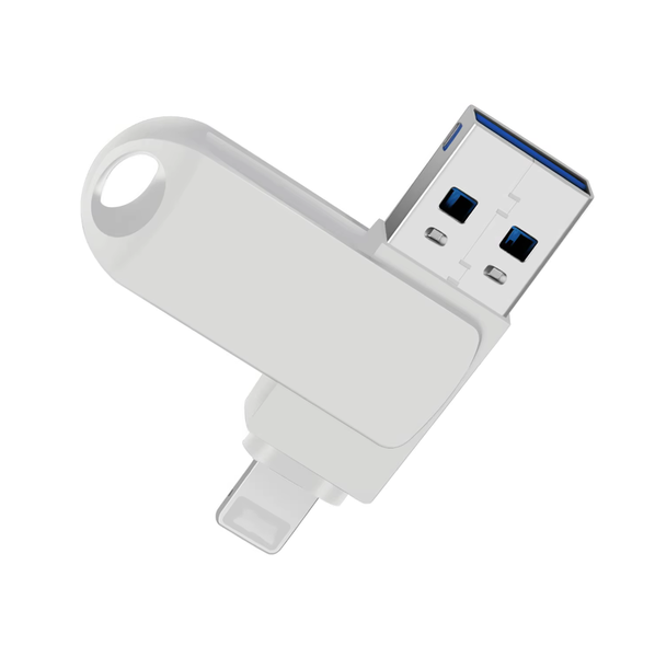 2-In-1 128GB High-Speed USB 3.0 Flash Drive Memory Stick Lightning Pendrive