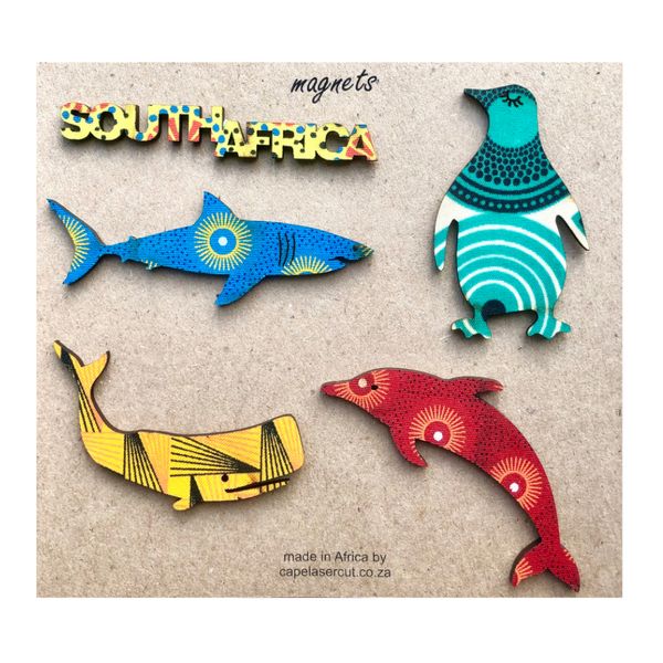 Sea Life Patterned Magnets, mixed