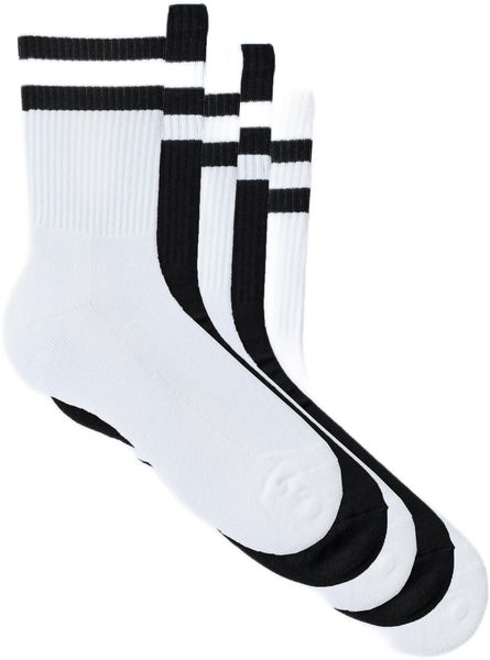 boohooMAN - Men's 5 Pack Mix Stripe Sport Socks - Multi