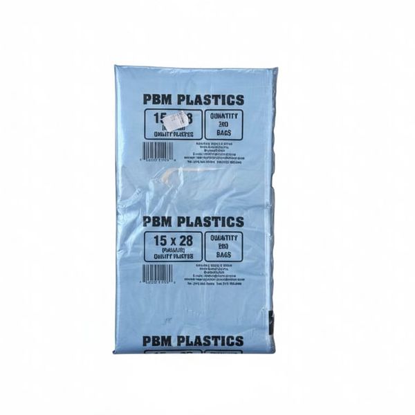 15cm x 28 cm (200 Bags) Open Top Plastic Packaging Flat Clear Poly Bags -