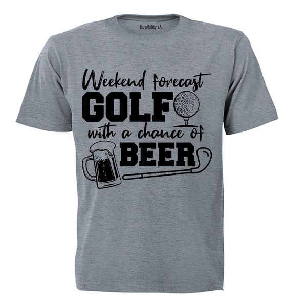 Weekend Forecast - Golf - Mens - T-Shirt - White