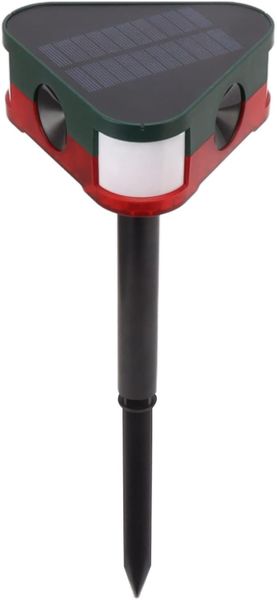 Sensor Remote Control Solar Sound Light Alarm For Animal CLK