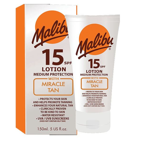 Malibu Spf15 Miracle Tan 150Ml 2 Pack Bundle
