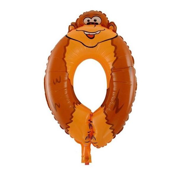 iKids Animal Birthday Balloon | Number 0