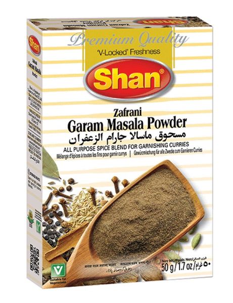 Shan Zafrani Garam Masala Powder 50g Pack of 6