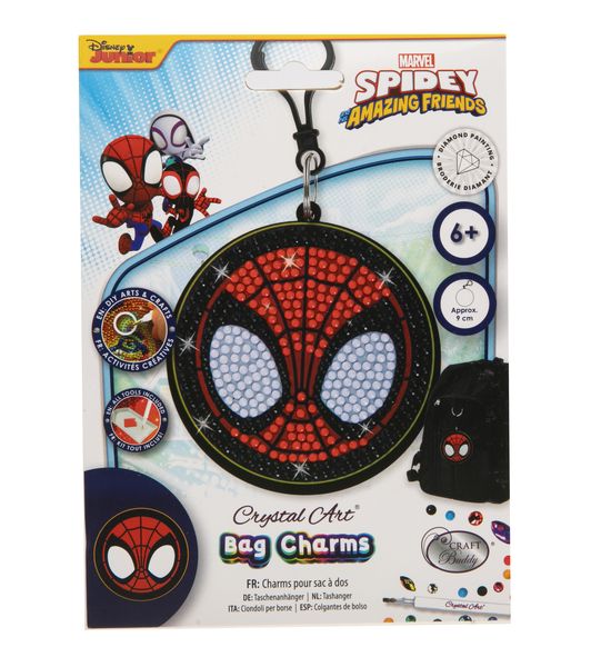 Spiderman - Crystal Diamond Art Bag Charm Kit