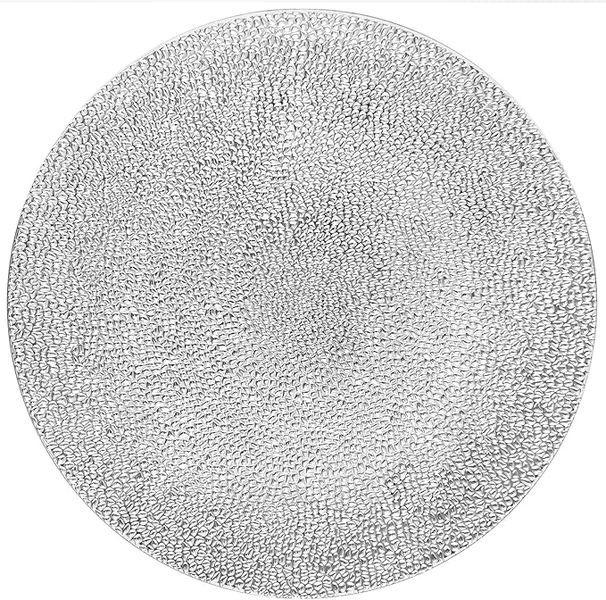 Textured Mettalic Charger Plates-Pack of 6