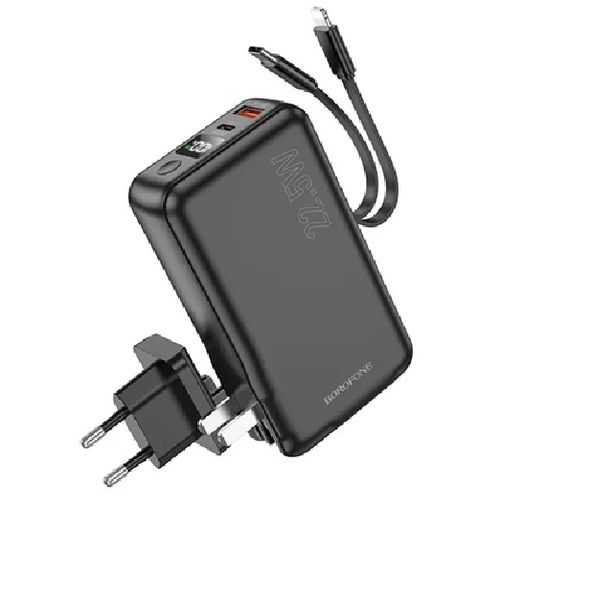 Universal 10 000 mAh Portable Charger with USB-C &amp; Lightning