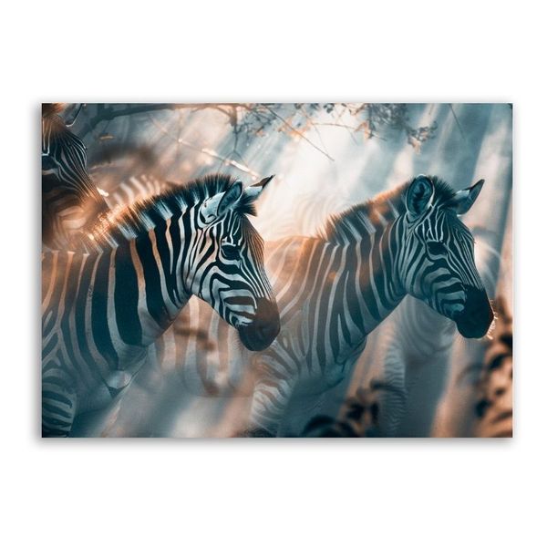 Beautiful Zebra Photograph Canvas Animals Wall Art