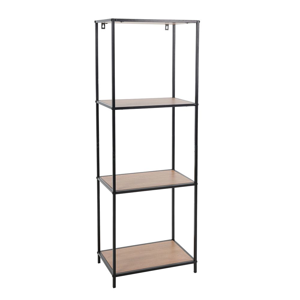 Metal Wall Rack with 4 Shelves MDF & Melamine Shop Today. Get it