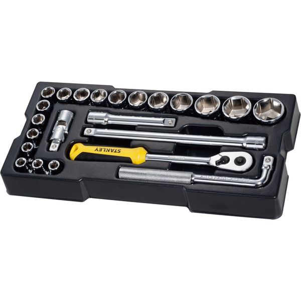 Stanley Tools - 1/2inch Metric Socket Module - Set of 23
