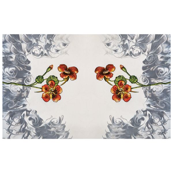 Nasturtium By Cherylin Louw Rectangle Tablecloth