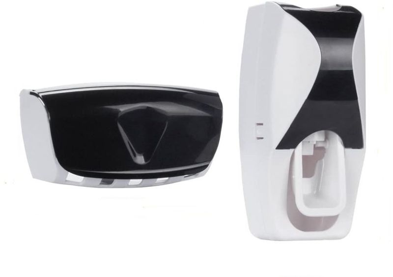 Toothbrush Holder with Cover Automatic Toothpaste Dispenser