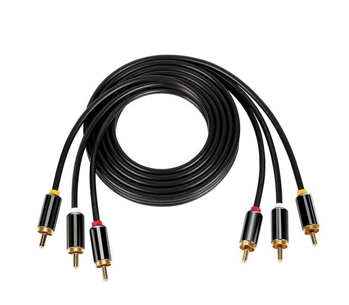 GlS-015 3RCA Male to 3RCA Male Audio And Video Cable 1.8m