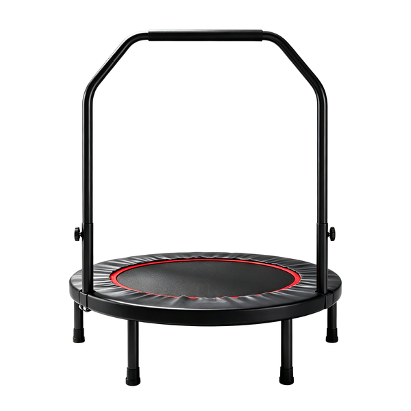 40" Adjustable Handle Foldable Fitness Trampoline for Adults Indoor/Outdoor
