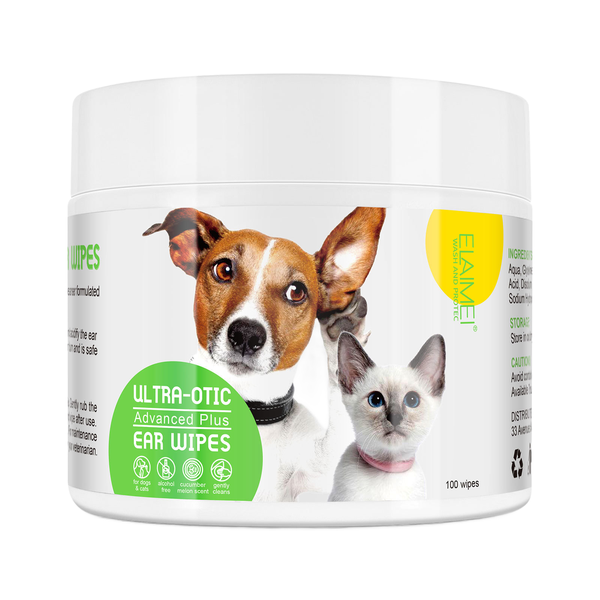 Ear Wipes for Dogs - 100 Pieces Pet Cleansing Wipes