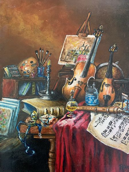 An Artist's Studio - 409 Piece Whimsy Cut Wooden Adult Jigsaw Puzzle