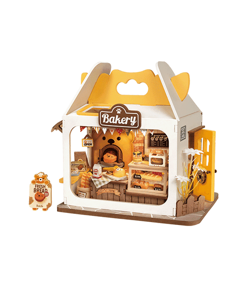 Rolife Teddy's Breadbox Food Box Shop DIY 3D Miniature Dollhouse Kit