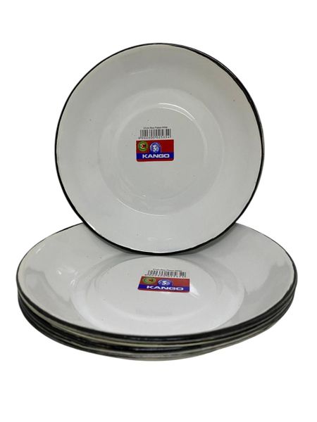 Kango 6 Piece Enamel Rice Plate - 25cm
