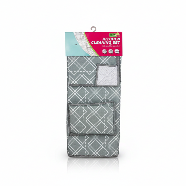 Disa Microfibre Dish Draining Mats 3 Piece Set - Absorbent Drying Mats