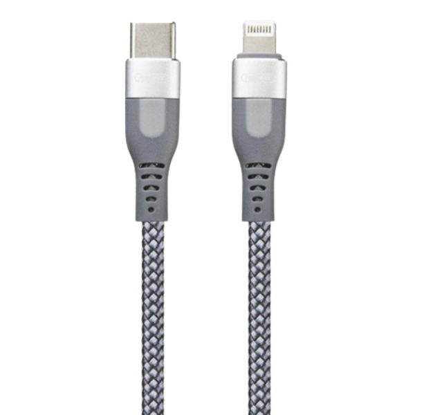 18W Type C To iPh Super PD Fast Charging Data Cable - 1M - Grey