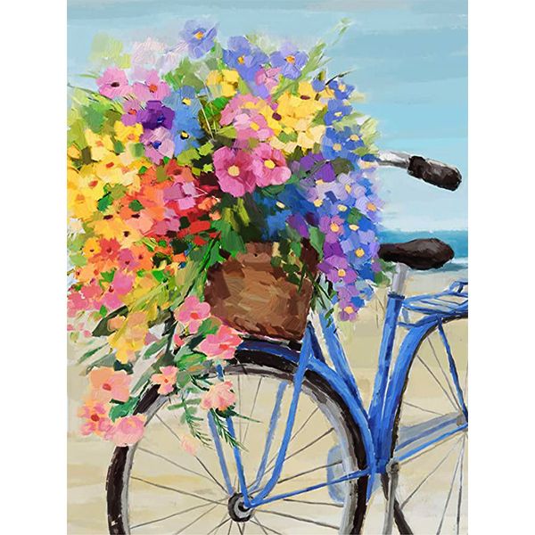 Full Drill Round Dot - Flower Bicycle image