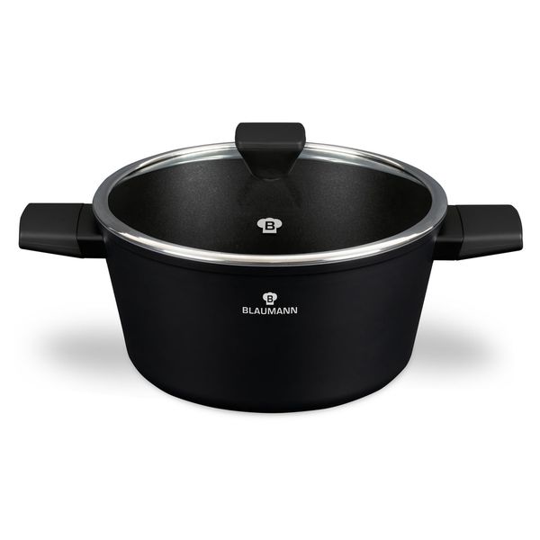 Blaumann 28cm Titan Non-Stick Coating Casserole - Black