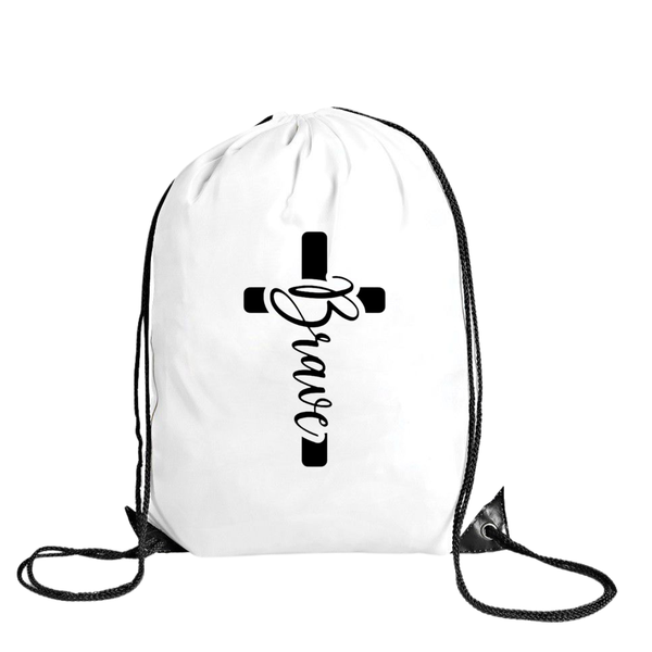 Katz Designs - Drawstring Bag - Polyester - Cross Believe