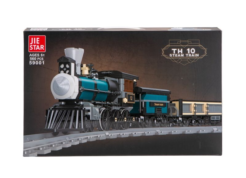 Jie Star TH10 Steam Train (560pcs) - 63cm Long