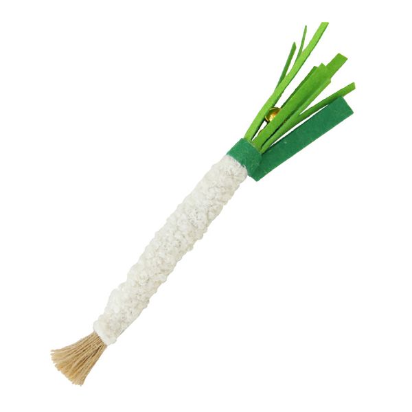 Realistic Green Onion Catnip Chew Toy - L Size 40 cm