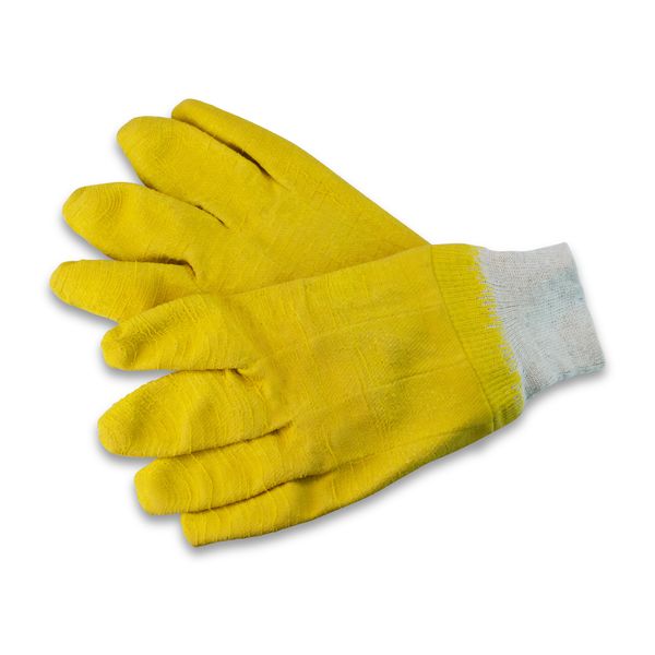 Yellow Comarex Fully Dipped Glove - Knited Cuff - Wrist Length
