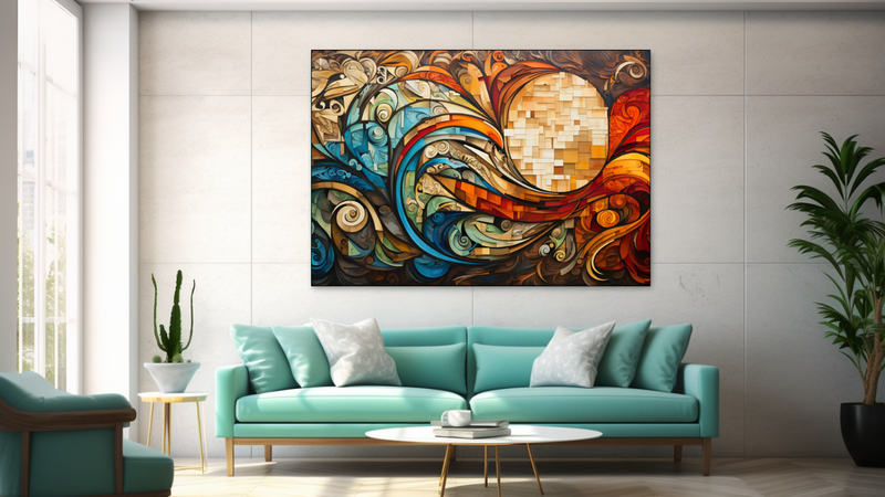 Canvas Wall Art - Living word Abstract - JT0146