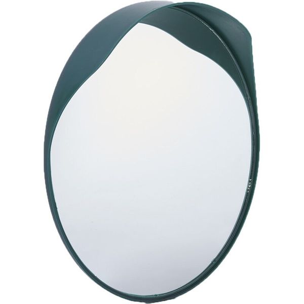 Shatterproof Convex Driveway Mirror, Green, 30cm