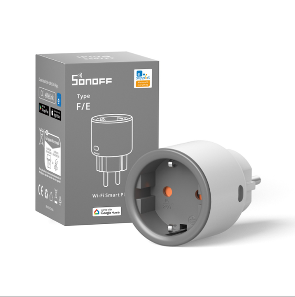 Smart Plug, WIFI, 16A, With Consumption Monitoring