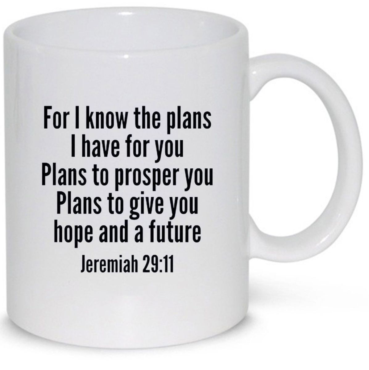I know the plans jeremiah 29 11 birthday christmas inspiration gift mug
