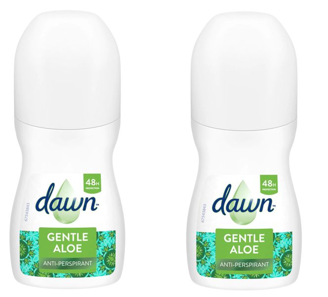 Dawn Gentle Aloe Anti-Perspirant Deodorant 45ml - Pack of 2