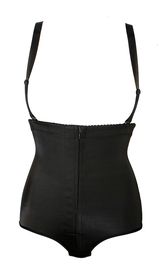 Women's Waist Trainer Bodysuit Slim Zipper Hook Closure Hourglass